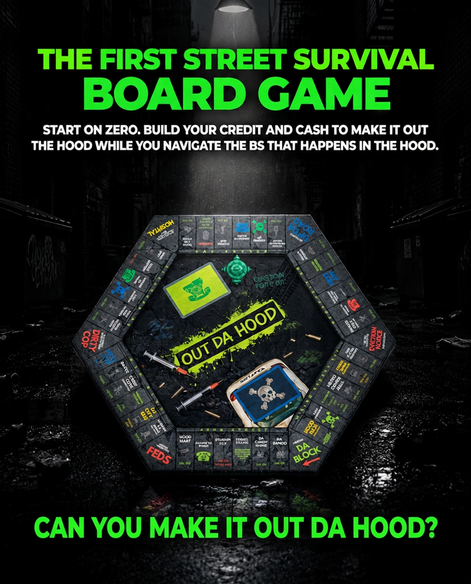 Can you make it out da hood street survival board game